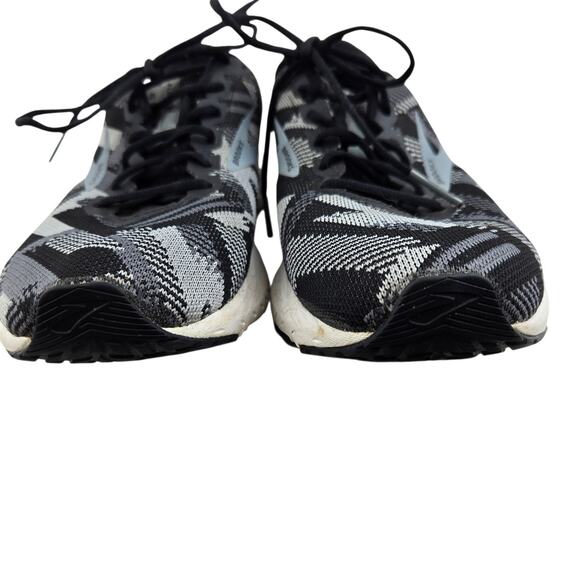Brooks Running Shoes Womens 9.5 Launch 6 Black Gray Geometric Athleisure Comfort - Picture 4 of 13